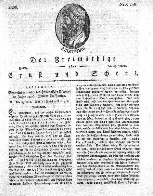 Nro. 148, Freitag den 25. Julius 1806