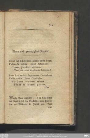 Neun und zwanzigstes Kapitel.