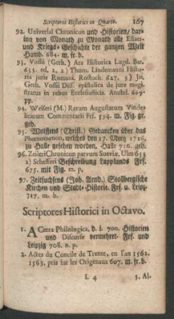 Scriptores Historici in Octavo
