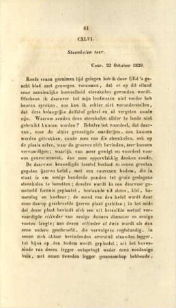 CXLVI. Steenkolen teer