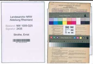 Entnazifizierung Ernst Strothe , geb. 07.02.1913 (Kaufmann)