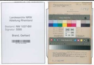 Entnazifizierung Gerhard Brand , geb. 06.12.1906 (Vermessungsrat)