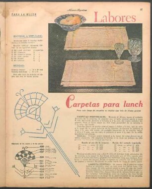 Labores [Dibujos] : Carpetas para lunch