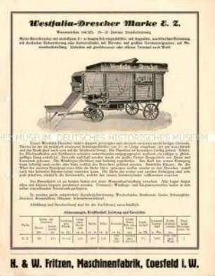 Westfalia-Drescher Marke E. Z.
