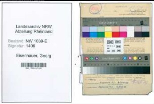 Entnazifizierung Georg Eisenhauer , geb. 30.12.1910 (Kraftfahrer)