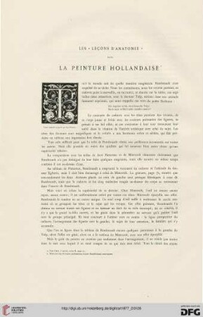 3: Les " Leҫons d'anatomie" dans la peinture hollandaise, [2]