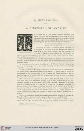3: Les " Leҫons d'anatomie" dans la peinture hollandaise, [2]