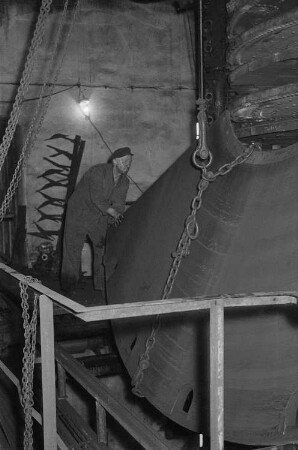 Arbeiter im VEB Braunkohlewerk Borna