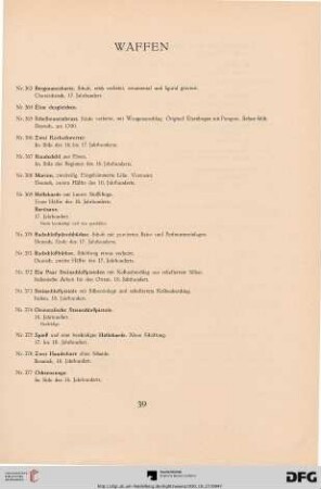 Waffen (Nr. 363-385)