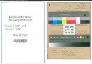 Entnazifizierung Paul Schulz , geb. 31.03.1887 (Lehrer)