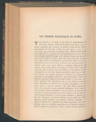 Los premios municipales de poesía