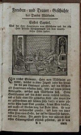 Erstes Capitel. - Achtes Capitel.