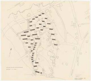 Siedlung an der Hunrodstraße, Kassel-Wilhelmshöhe Grünplanung: Gesamtgelände 1:1000