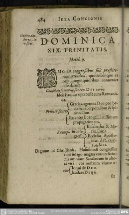 Dominica XIX. Trinitatis