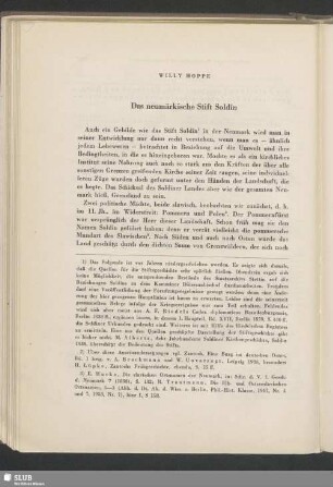 Das neumärkische Stift Soldin