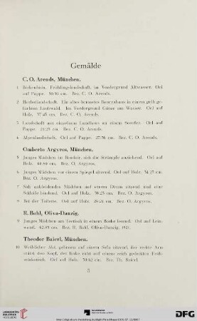 Gemälde (Nr. 1-133a)