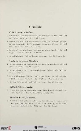 Gemälde (Nr. 1-133a)