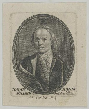 Bildnis des Iohan Adam Faber