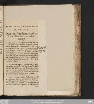 Tit. VIII. (VII. 75.) Quae in fraudem creditorum facta sunt, ut restituantur.
