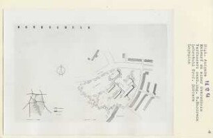 Entwurf Oberschule (Diplomarbeit bei Kurt Dübbers): Lageplan 1:1000 und 1:20000