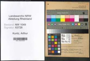 Entnazifizierung Arthur Kuntz , geb. 25.04.1883 (Lehrer)