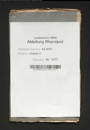 Aufkündigung einer geliehenen Summe durch die verwitwete Freifrau von Forstmeister, geb. von Stein
