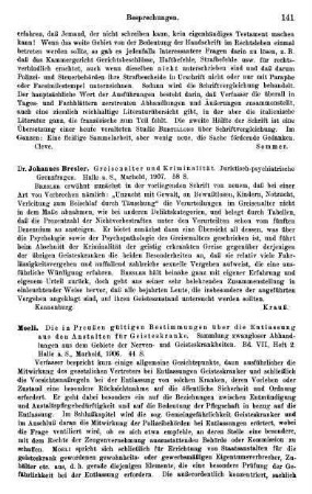 141, Johannes Bresler, Greisenalter und Kriminalität, 1907