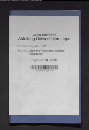 Hauskollekten zur Erbauung eines Kranken- und Armenhauses in Hohenhausen