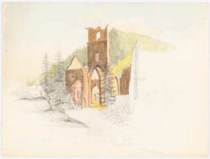 Gotische Kirchenruine: Ansicht