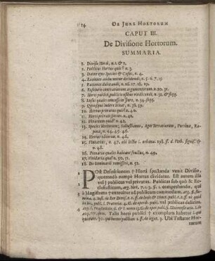Caput III. De Divisione Hortorum.