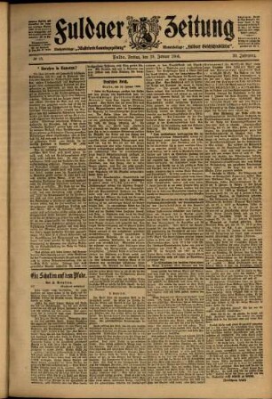 Ausgabe vom Freitag, den 19. Januar 1906.