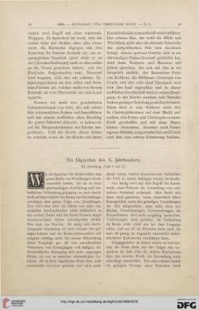 Diptychon des X. Jahrhunderts