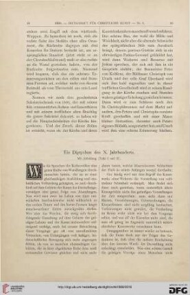 Diptychon des X. Jahrhunderts