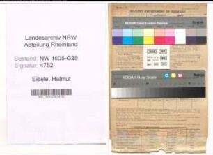 Entnazifizierung Helmut Eisele , geb. 16.02.1896 (Bahnsekretaer)