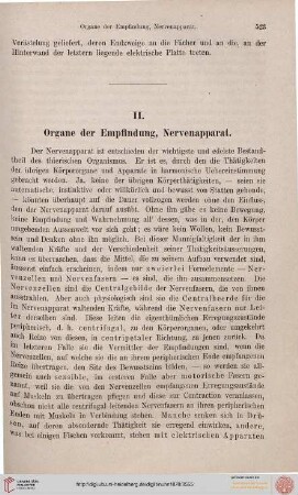 II. Organe der Empfindung