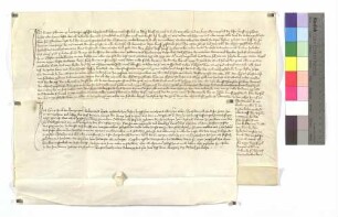 Erblehenrevers Hans Hacks von Lienzingen (Lientzingen) um den dortigen Hof des Klosters Maulbronn, genannt der Burghof.