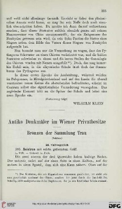 5: Antike Denkmäler im Wiener Privatbesitze, [7] : Bronzen der Sammlung Trau