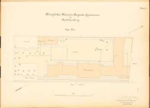 Kaiserin-Augusta-Gymnasium, Berlin-Charlottenburg: Lageplan 1:250
