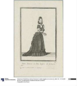 Dama Francese in abito leggiero di scorruccio