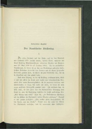 Siebzehntes Kapitel. Der Frankfurter Fürstentag