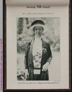 Porträt von Charlotte Mühsam-Werther