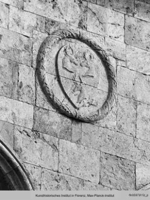 Zwei Wappen der Familie Aragazzi