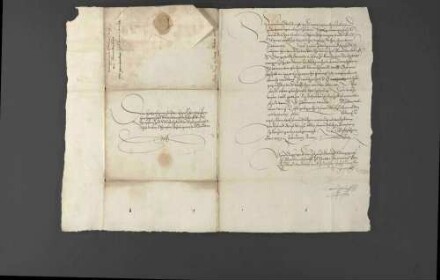 Abreise von Markgraf Johann Georg von Brandenburg und Herzog Christoph von Württemberg zum Reichstag nach Augsburg.