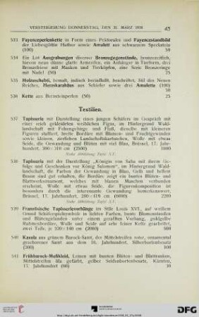 Textilien (Nr. 537-566)