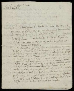 Brief von Gottfried Wilhelm Leibniz an Christoph Enoch Buchta