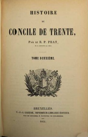 Histoire du Concile de Trente, 2