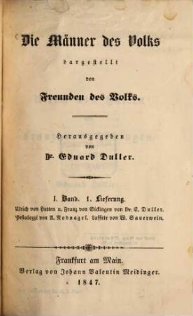 Die Männer des Volks dargestellt von Freunden des Volks. 1