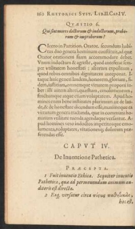 Caput IV. De Inventione Pathetica.