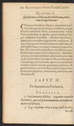 Caput IV. De Inventione Pathetica.