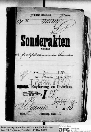 Gratifikationen der Beamten